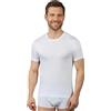 VP PINUCCIO VENEGONI Set da 2 Magliette Intime Uomo Cotone | Girocollo, Manica Corta, Bianche e Nere, Comfort Quotidiano | Made in Italy (IT, Testo, L, Regular, Regular, Bianco)