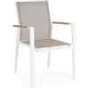 BIZZOTTO Sedia da Giardino con Braccioli Bizzotto Heta 1PZ Bianco - 664006