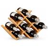Relaxdays scaffale per Vino in bambù, Porta 8 Bottiglie, HxLxP: 29 x 42,5 x 10 cm, Naturale