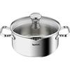 Tefal Duetto A70542 pentola 20 cm, qualità 18/10 roestvrij staal, maatverdeling, afgietdeksel, Geschikt voor alle warmtebrnnen, incl.
