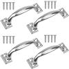 xianynow 4Pezzi Acciaio inox maniglia, Maniglie Mobili per mobili e armadi, per armadio/cassetto/porta/mobili (Argento