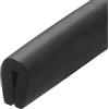 PATIKIL Bordo In Gomma, 1/8(3mm) x 6.6Ft Lunghezza EPDM Profilo A U Protettore Per Bordi Guarnizione A Forma Di U Per Proteggere Specchi Da 1-3mm, Nero (10x16mm)