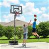 DecHome Canestro Basket con Altezza Regolabile 235-305 cm con Rotelle Nero