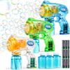 JOYIN 3 Bubble Guns Blaster Kit automatico Bubble Maker Blower Machine con 3 soluzioni di bolle per bambini, Bubble Blower per bomboniere, attività all'aperto e al coperto