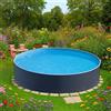 Piscina AZURO GRAPHITE Ø 3,60 m - h 90 cm fuori terra rotonda