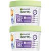 Garnier Fructis Metodo Ricci Flexi Gel Definisce Idrata Fissa il Riccio Lunga Tenuta fino a 100H Formula Vegana con Acido Ialuronico e Agente di Styling Liquido Senza Siliconi - 2 Barattoli da 370ml