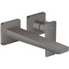 hansgrohe Metropol Miscelatore monocomando lavabo ad incasso a parete con maniglia a leva e bocca erogazione 22.5 cm, cromo nero satinato, 32526340