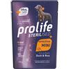 Prolife sterilised sensitive adult anatra e riso mini 100gr
