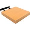 H HANSEL HOME Mensole Galleggianti da Parete 25x25x4cm Colore faggio, Mensole a muro fissaggio invisibile