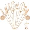 Lunaanda 12PCS Bastoncini per Diffusore a Bastoncini, Bastoncini Diffusori per Aromaterapia, Bastoncini in Legno di Rattan Naturale, Bastoncini Diffusori Complementari di Ricambio per Aromaterapia Volatile