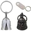 2 Campanelle per Moto, Portachiavi per Moto, Portachiavi Guardian Bell Con Ganci