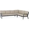 Bizzotto Set Salotto Angol Flaminio Antracite