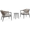 Bizzotto Set3 Salotto Millor Antracite-Khaki