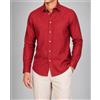 Amirante Antica Sartoria Napoletana Camicia uomo in puro lino collo francese tinta unita - slim fit