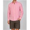 Amirante Antica Sartoria Napoletana Camicia uomo in puro lino collo francese tinta unita - slim fit