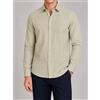 Amirante Antica Sartoria Napoletana Camicia uomo in puro lino collo francese tinta unita - slim fit