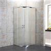 Linea Doccia Box Doccia Semicircolare Opaco 4mm Doppia Scorrevole H190