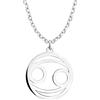 Sofia Milani - Collana da Donna in Argento 925 - Ciondolo a Segno Zodiacale Cancro - N0716