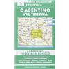 MULTIGRAPHIC CASENTINO VAL TIBERINA - APPENNINO TOSCOROMAGNOLO N° 35 Cartina Topografica