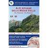 MULTIGRAPHIC 537 ALPI APUANE DELLA MEDIAVALLE Carta turistica e dei sentieri