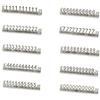 SagaSave 10 Set di Cubi Espositore Prezzi, Mini Cartellini Prezzi in Metallo 3D, Kit Supporto a Blocco per Etichette Prezzi Regolabile Rimovibile per Esposizione Prezzi Negozio (Argento/GBP)