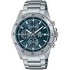 Casio Edifice - Orologio da polso da Uomo Al quarzo Casual Bracciale e cassa in Acciaio inox Di colore Grigio Quadrante Analogico Blu - EFR-526D-2AVUEF