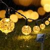 Suright Catena Luminosa Esterno Solare, 8m 30 LED Luci Solari da Giardino