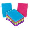 HOTUT Guanti da Bagno, 8 Pezzi Guanti per il Bagno in Velluto Corallo, 15 x 20 cm Set di Manopole per Adulti Morbidi e Assorbente, Riutilizzabili Struccanti per il Viso