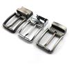 CLOXY 1 pezzo 35mm metallo spazzolato uomo fibbia per cintura clip fibbia fondo girevole singolo perno mezza fibbia cinturino per cintura artigianale in pelle