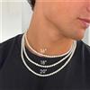 CUPUFFY Fantastica collana di perle bianche artificiali 1 pezzo di catena di perline girocollo per regalo di gioielli di moda per uomini e donne