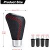 MINESPEED Universale 5 Velocità Manuale In Pelle Punto Rosso Pomello Del Cambio Auto Gear Stick Pomello Del Cambio Leva di Trasmissione Manuale M8 M10 M11 M12