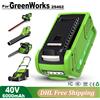 Turpow Batteria Turpow per Greenworks 29462 40v 6000mAh Batteria ricaricabile per 29472 29282 Batterie per utensili elettrici per GreenWorks 29462
