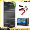 SNQP Kit pannello solare 100A Generatore solare a celle solari ricaricabili portatili a energia policristallina completa 12V per la casa