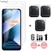 Youthsay 6in1 Pieno Gule di Vetro Per Xiaomi Poco C85 Vetro Temperato Poco C85 Protezione Dello Schermo di Protezione Del Telefono Obiettivo Della Macchina Fotografica Pellicola Poco C85