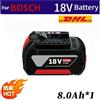 Per BOSCH 18V 8.0Ah Accessori Batteria Ricaricabile agli Ioni di Litio Adatto per BAT609 BAT609G BAT618 BAT618G BAT614
