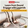 Lenovo Auricolari Cablati Lenovo YF21 per E-sports, Jack 3.5mm/Type-C, Cuffie HiFi Stereo Surround con Cancellazione del Rumore AI