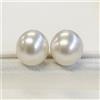 Coppia, 12,1 mm ovale australiano bianco mare del sud perle sciolte semiforat...