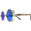 Martini NOS vintage MARTINI "CUP" sunglasses - 90's Italy - Gold / Blue mirrored - JPG