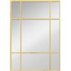 HOMCOM Specchio Rettangolare da Parete, Specchio a Finestra 70x50 cm con Cornice in Metallo, Specchio Decorativo per Soggiorno e Camera, Oro | Aosom Italy