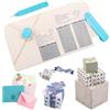 CYFUN DESIGN Perforatrice per buste, 3 in 1, per creare buste, fiocchi, scatole regalo, perforatrici per artigianato, album di ritagli, buste, perforatrice con penna a rientranza per artigianato, strumento per
