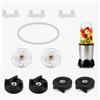 lvifloae Magic Bullet 250W Lama Sostituzione ingranaggio lama 2 Ingranaggi base e 4 Ingranaggi lama 3 Cuscino 1 Guarnizione Anello circolare Parti ingranaggio lama Accessori (Combination 2)