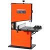 VEVOR Troncatrice a Nastro da Banco per Lavorazione Legno Motore Potenza Nominale 373W Larghezza di Taglio max. 229mm, Banco da Lavoro 300x300 mm Intervallo di Inclinazione da 0 a 45°