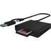 Icybox Carde Reader Icybox IB-CR404-C31 CFexpress Usb-C 3 Led 10Gbit/s Nero [60929]