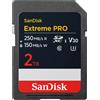 Sandisk Scheda di memoria SDXC 2TB SanDisk Extreme Pro UHS-I/V30/150MB/s/Nero [SDSDXXD-2T00-GN4IN]