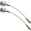 YINETTECH Cavo adattatore SMA a PL259 da SMA maschio a UHF maschio PL-259, cavo coassiale RG316, cavo coassiale per antenne, radio CB, cavo coassiale Wi-Fi, 15 cm, 2 pezzi