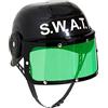 W WIDMANN MILANO Party Fashion - Elmetto d'emergenza con visiera, copricapo, accessorio, accessorio per costume da adulto, polizia, swat