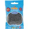 Hama - Sacchetto da 2000 Perline da Stirare, Misura Mini, Grigio Scuro, 501-71