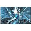 Mlikemat Playmat OCG TCG - Tappetino da gioco con occhi azzurri e dragone bianco, con zone + borsa in omaggio