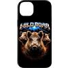 Animal Rock & Roll Graphic Concert Punk Custodia per iPhone 14 Plus Wild Boar Heavy Metal anni '80 Animal Rock Music Concert
