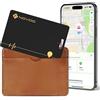 NOVOO Plotter di carte ricaricabile, ricarica senza fili, ultra sottile per portafoglio bagagli (solo iOS), monitoraggio Bluetooth compatibile con Apple Find My Tag, GPS, anti-smarrimento del